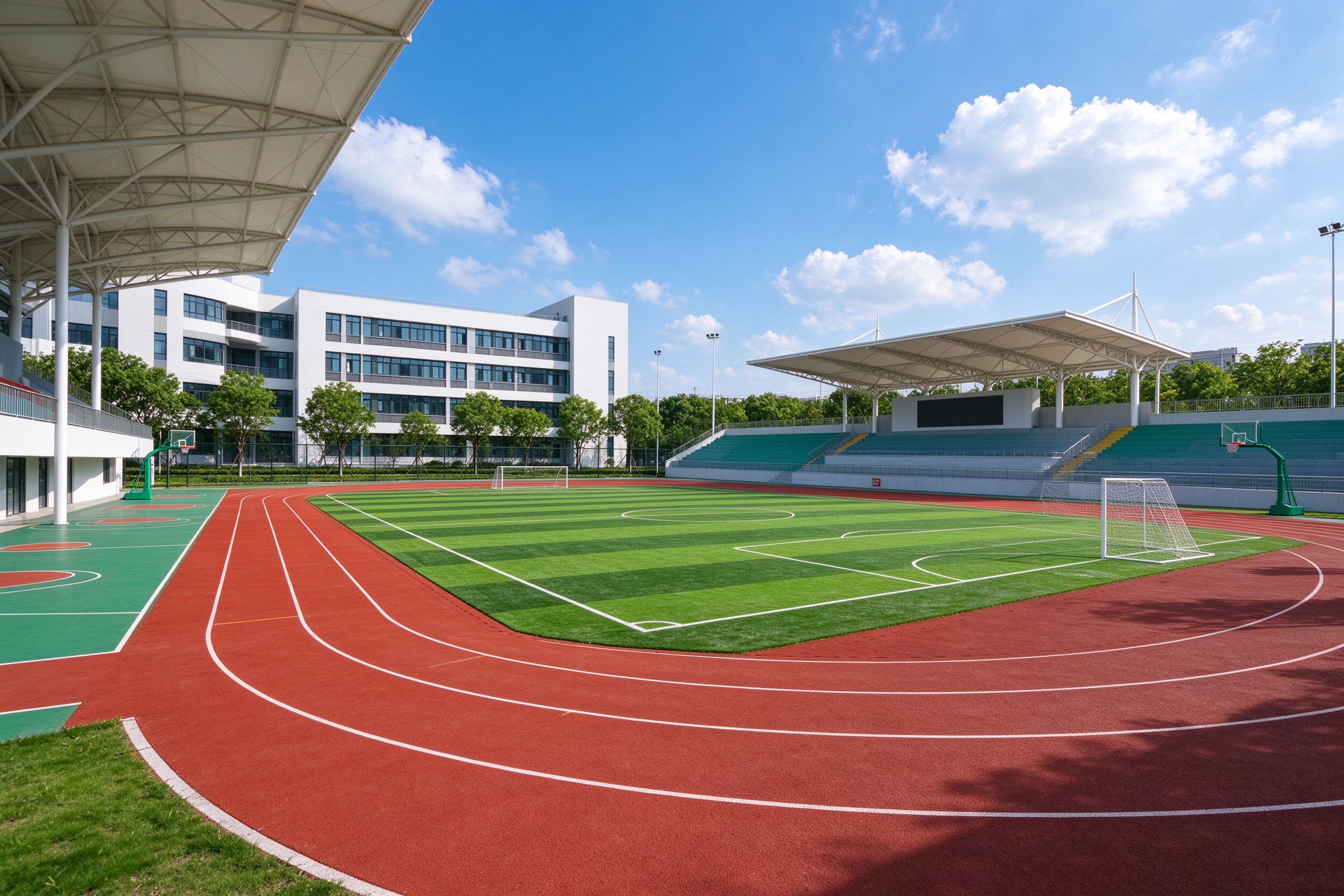 学校球场跑道工程